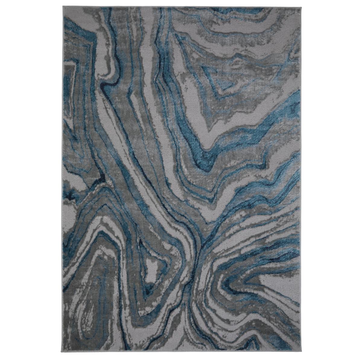 Zoe 2063 L Rugs in Marble Blue Grey 120x170cm – image 5