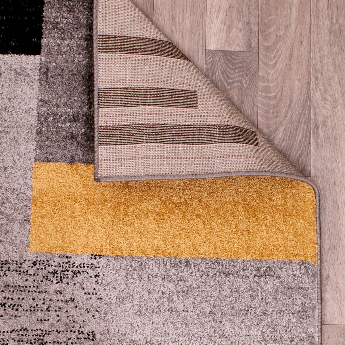 Spirit Blocks Geometric Rugs in Ochre 120x170cm – image 2