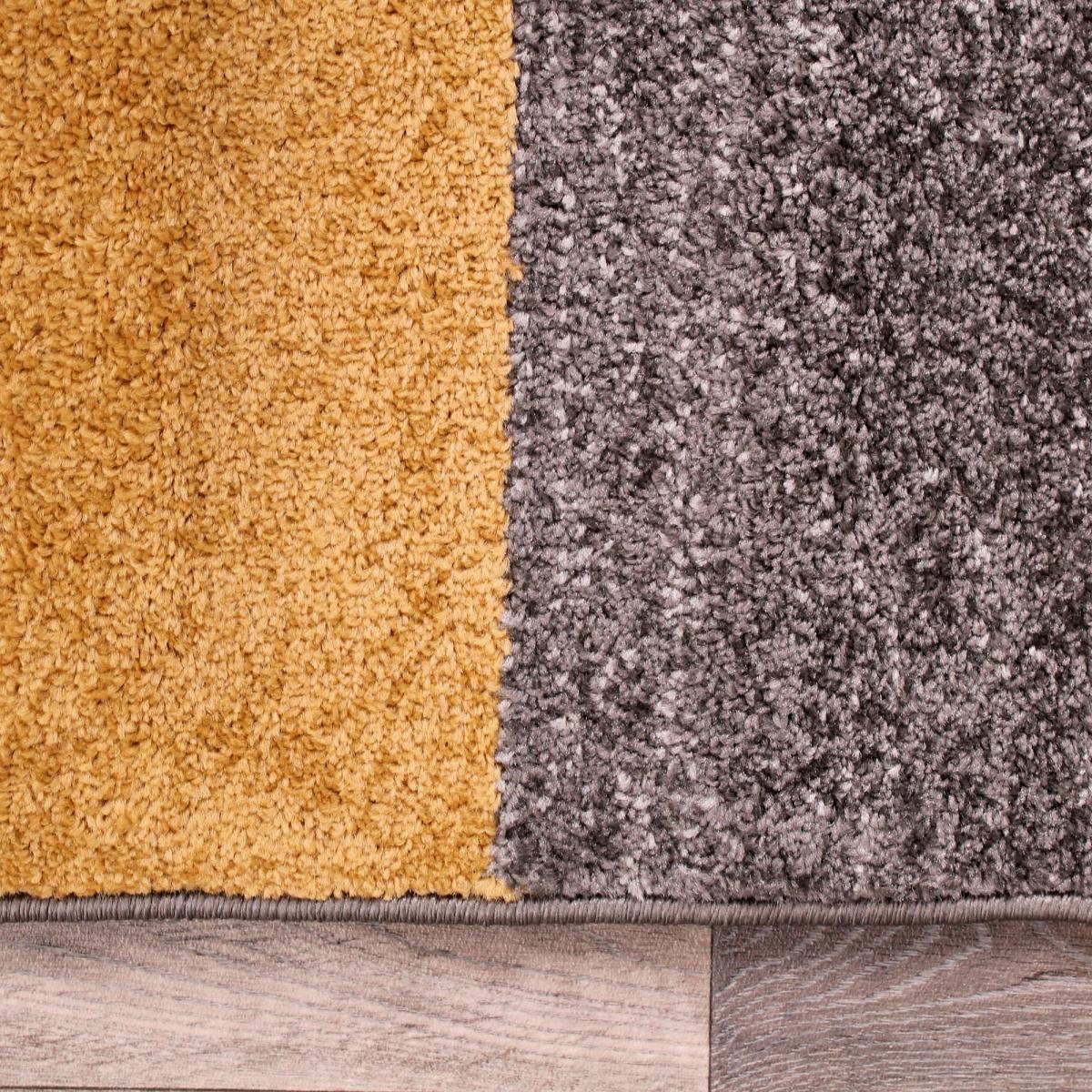 Spirit Blocks Geometric Rugs in Ochre 120x170cm – image 4