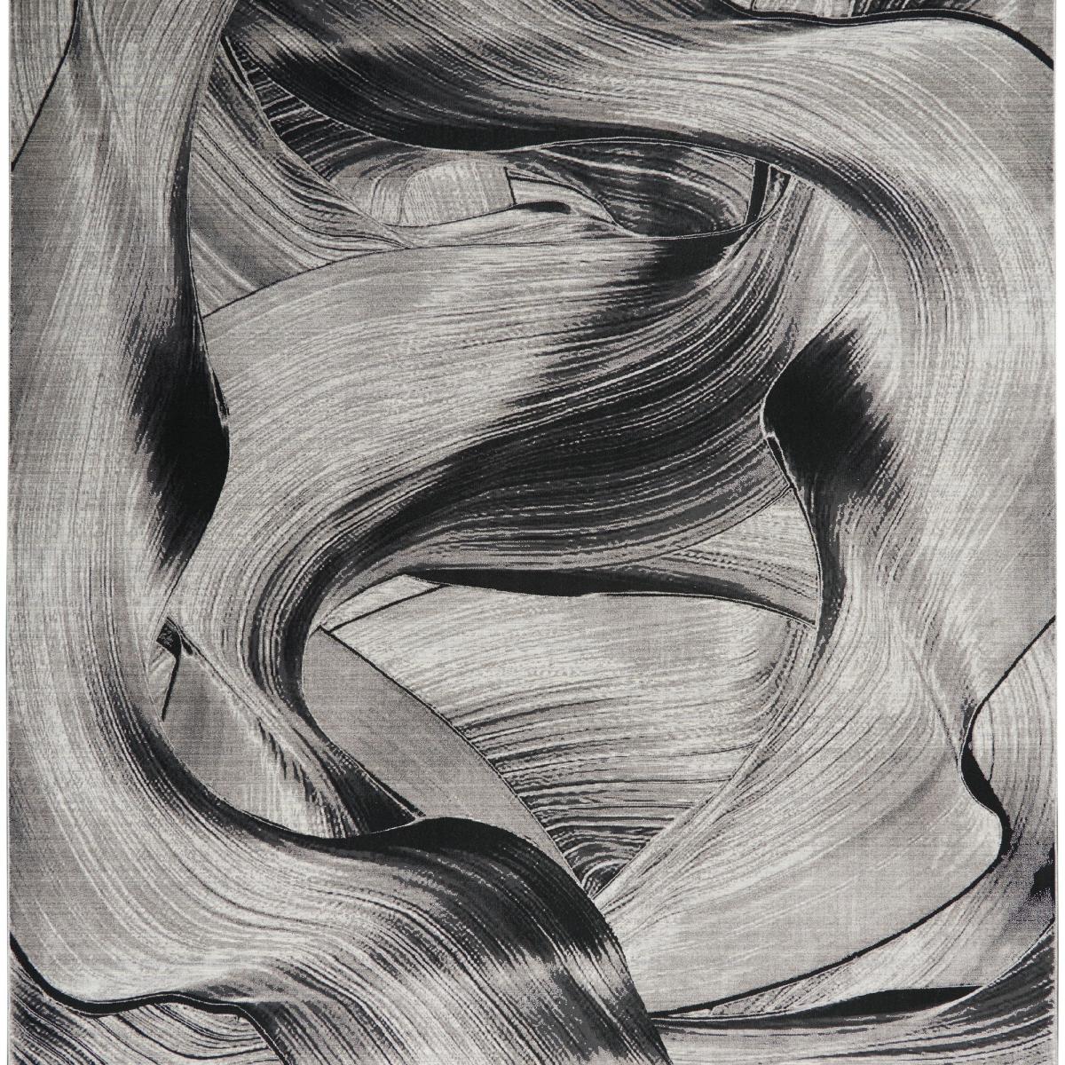 CK50 Calvin Klein Balian Abstract Rugs CK53 in Grey Black244x305cm – image 4