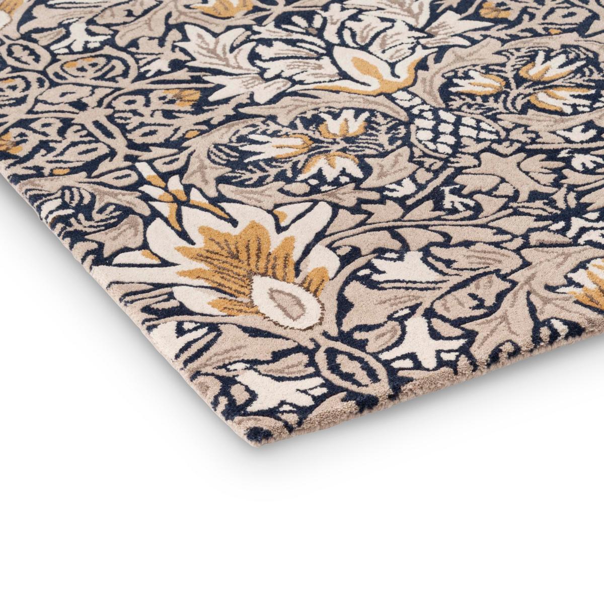 Snakeshead Floral Rugs 127208 in Indigo by William Morris 200x280cm – image 4
