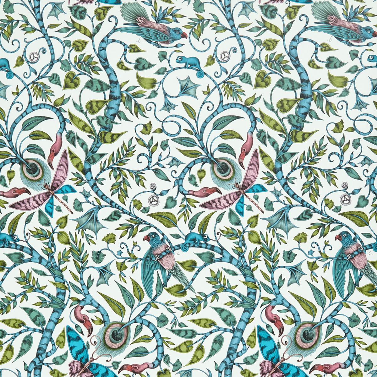 Rousseau Wallpaper W0104 03 by Emma J Shipley in Jungle Multi Roll
