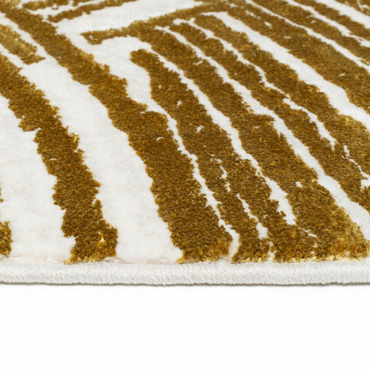 Moda Abstract Modern Rugs 47143 GC700 in Gold Yellow135x200cm – image 3