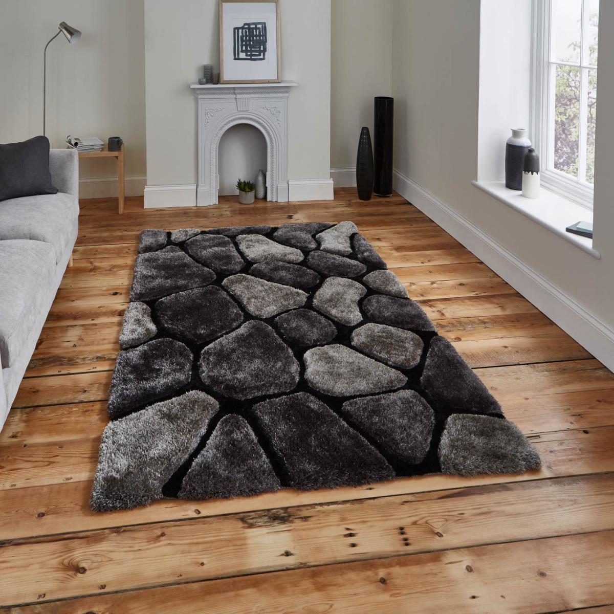 Noble House Rugs NH 5858 in Black Grey – image 1