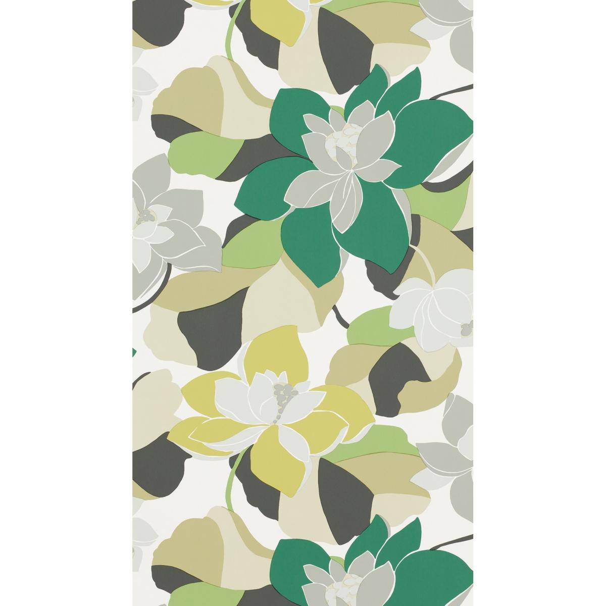Diva Wallpaper 110861 by Scion in Leaf Moss Green Roll – image 3