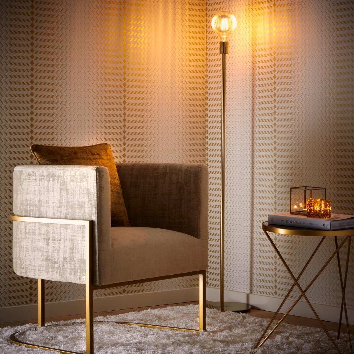 Fragment Wallpaper W0150 04 by Clarke and Clarke in Natural Gold Roll – image 3