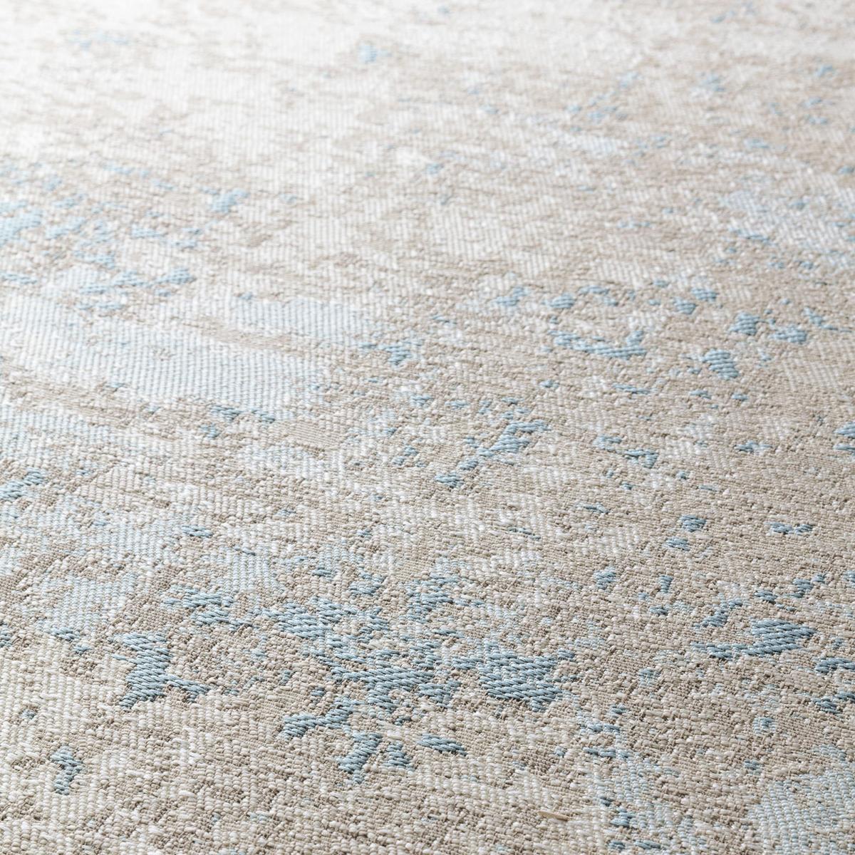 Luminous Abstract Flatweave Indoor Outdoor Rug 508 001 AB500 in Cream Blue 200x300cm – image 4