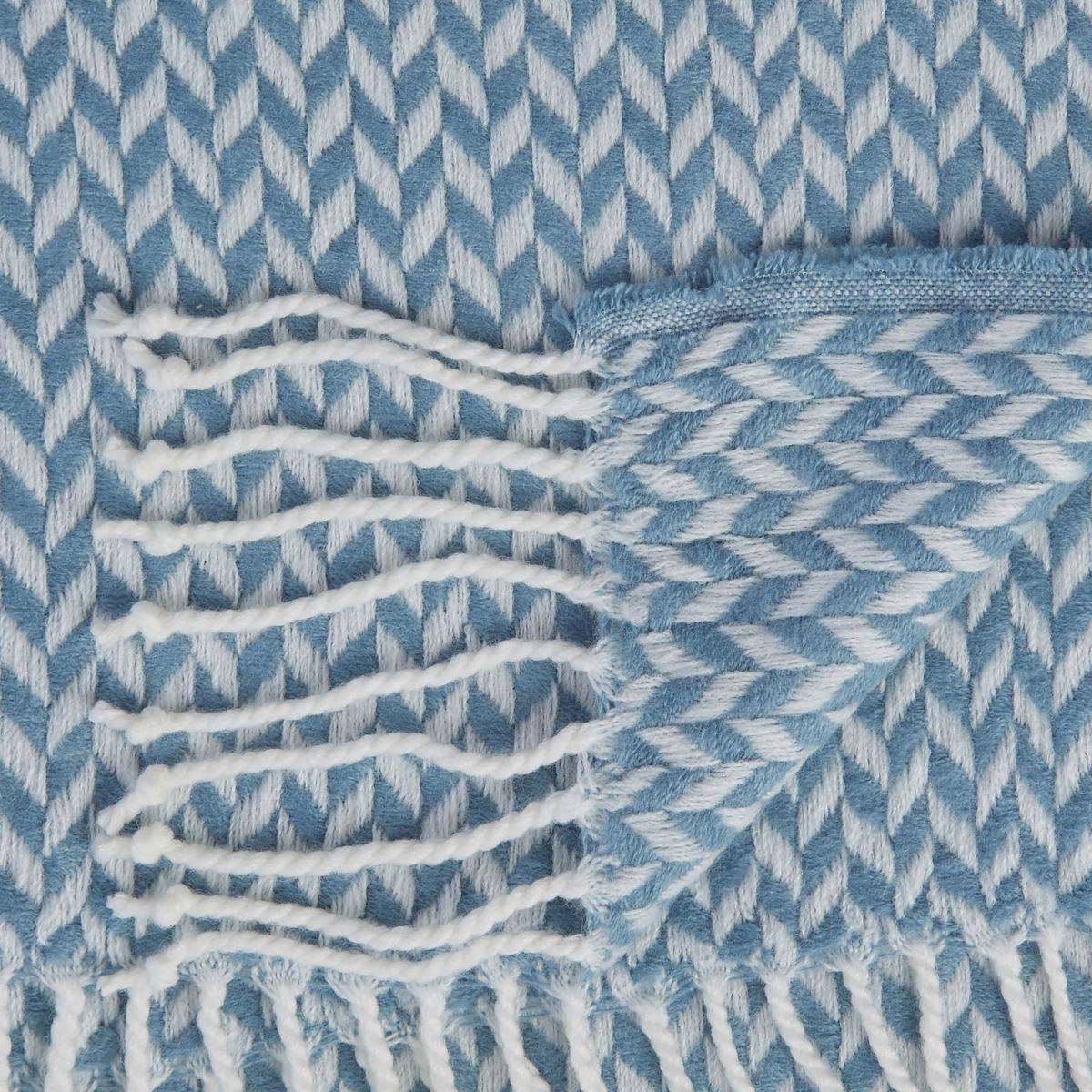 Arya Woven Throw by Laura Ashley in Dark Seaspray Blue140x180cm – image 2
