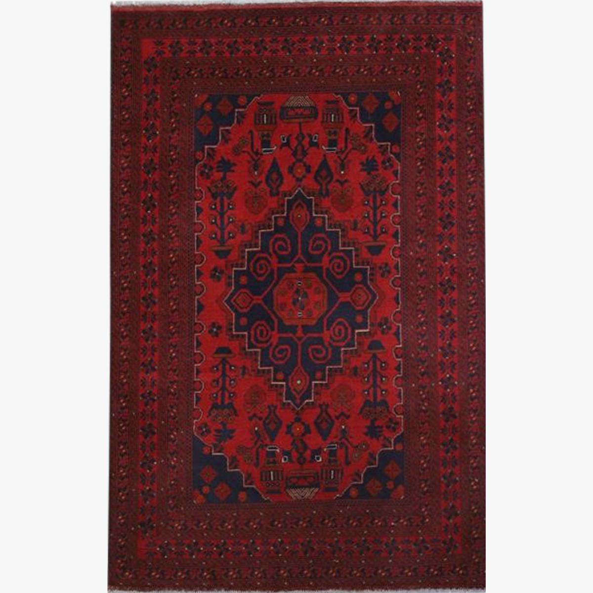 Khal Mohammadi Traditional Wool Rug 43249 in Red – image 1