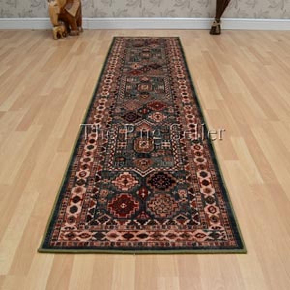Royal Kashqai Traditional Wool Runner Rugs 4306 100 Green 67x275cm – image 5