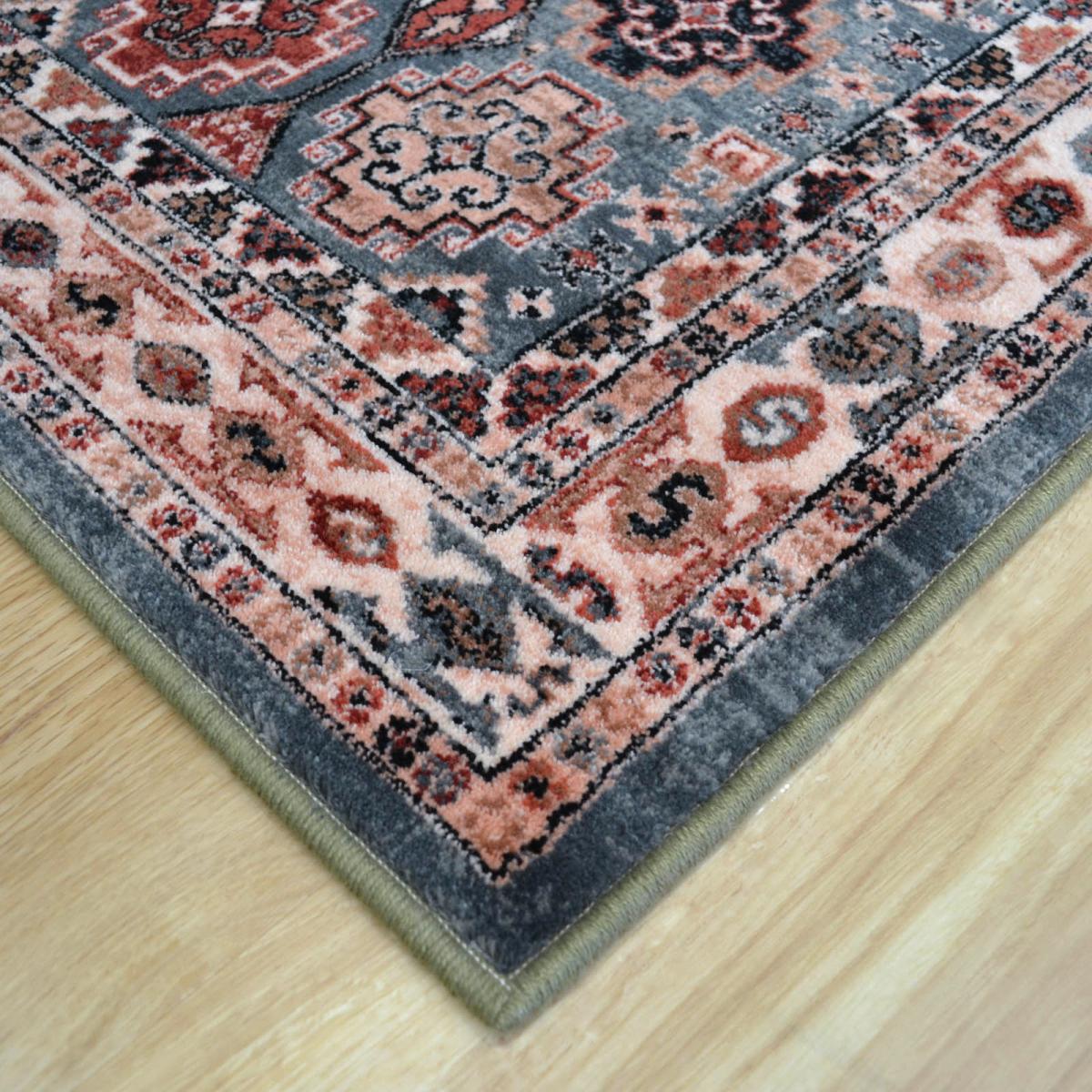 Royal Kashqai Traditional Wool Runner Rugs 4306 100 Green 67x275cm – image 1