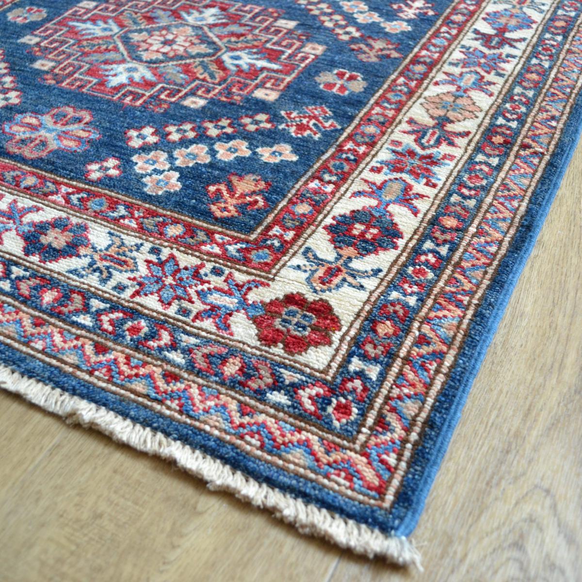 Supreme Kazak 48875 Traditional Wool Runner Rugs in Blue87x312cm – image 3