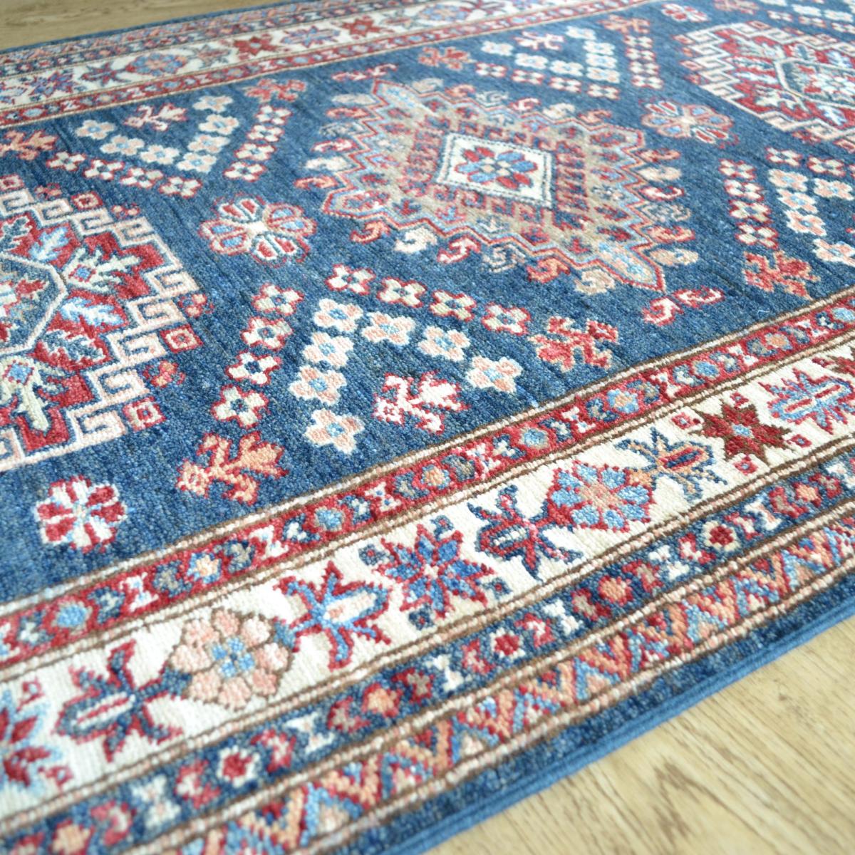 Supreme Kazak 48875 Traditional Wool Runner Rugs in Blue87x312cm – image 4