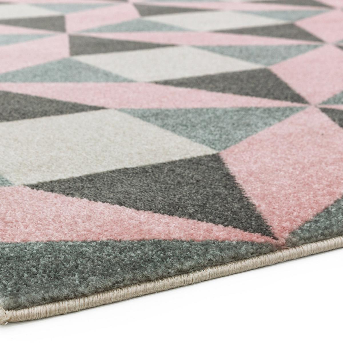 Colt CL15 Fan Geometric Rugs in Pink 120x170cm – image 4