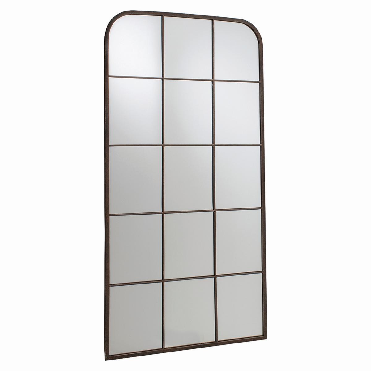 Luxe Tapi Noah Metal Grid Mirror in Black61x127cm – image 3