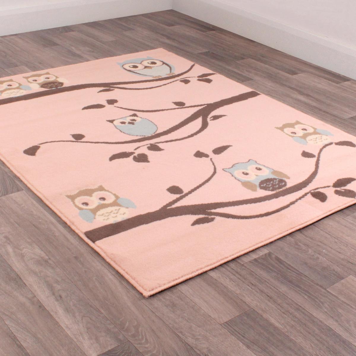 Owl Rugs in Rose by Rugstyle 120x160cm – image 5