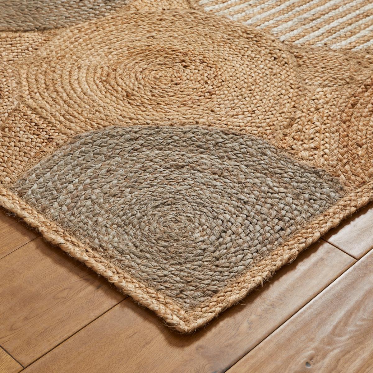 Naturals Circles Jute & Cotton Flatweave Rug&nbsp;120x170cm – image 3