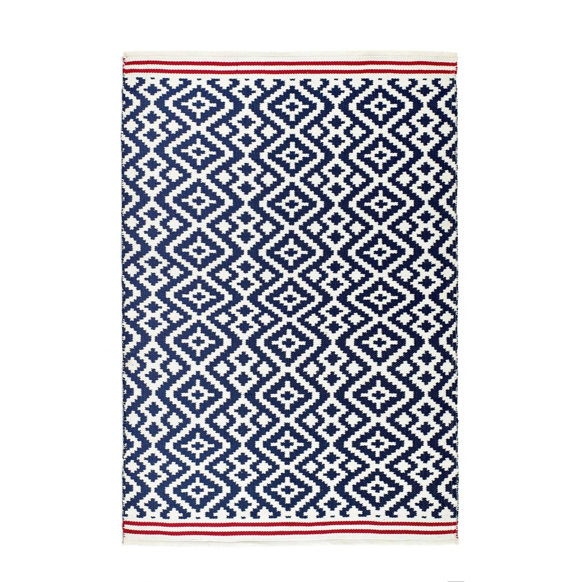 Aztec Geometric Outdoor Rugs in Navy Blue Red80x150cm – image 5