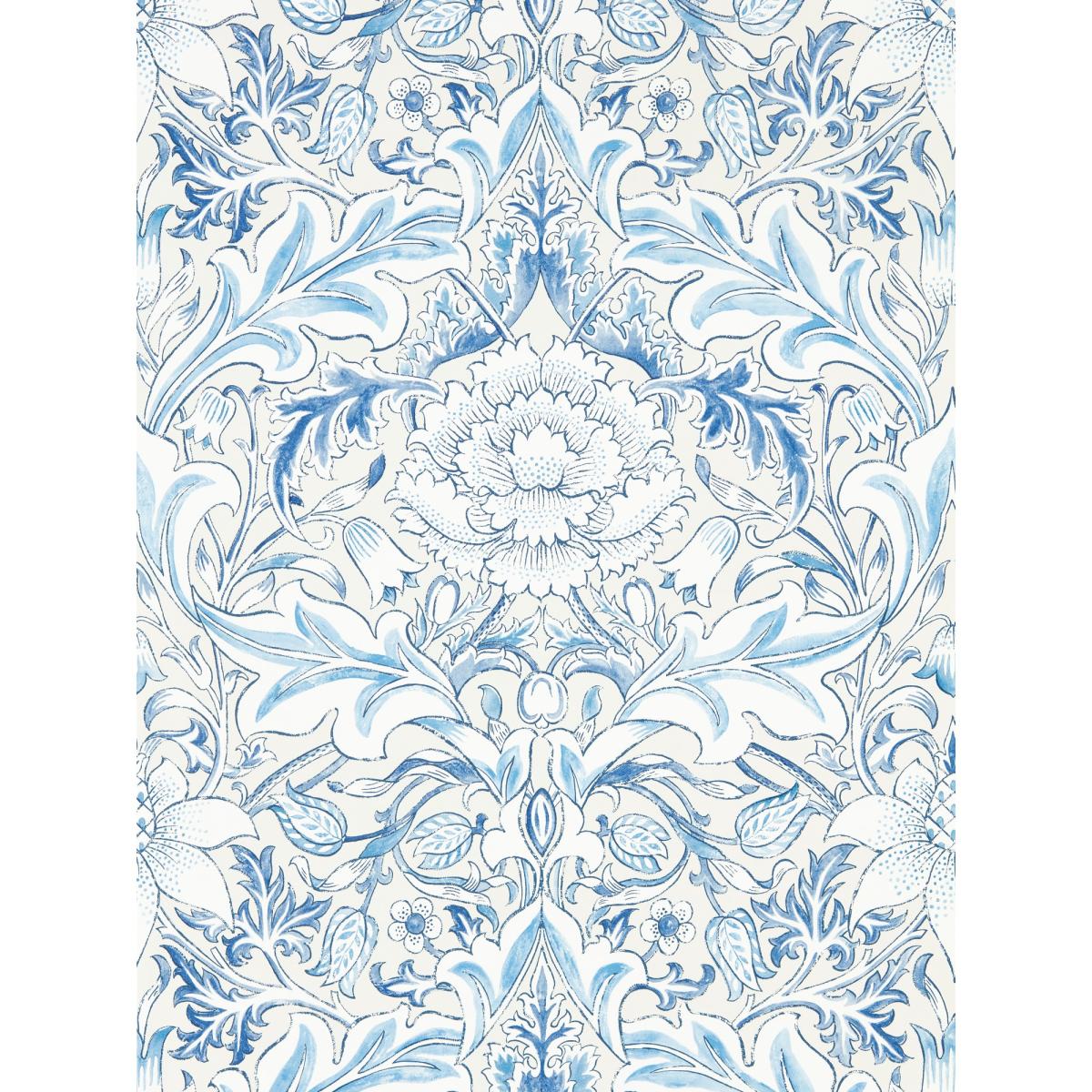 Severn Wallpaper 217075 by Morris & Co in Woad Blue Roll – image 5