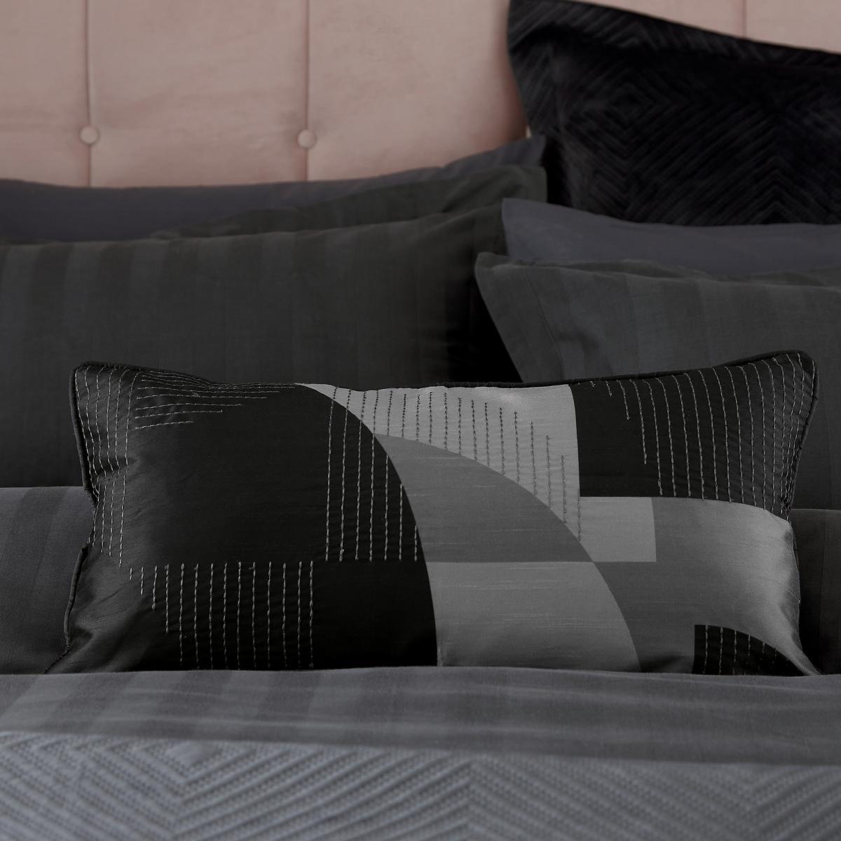Moderne Stripe Bedding by Helena Springfield in Graphite Grey220x230cm – image 3