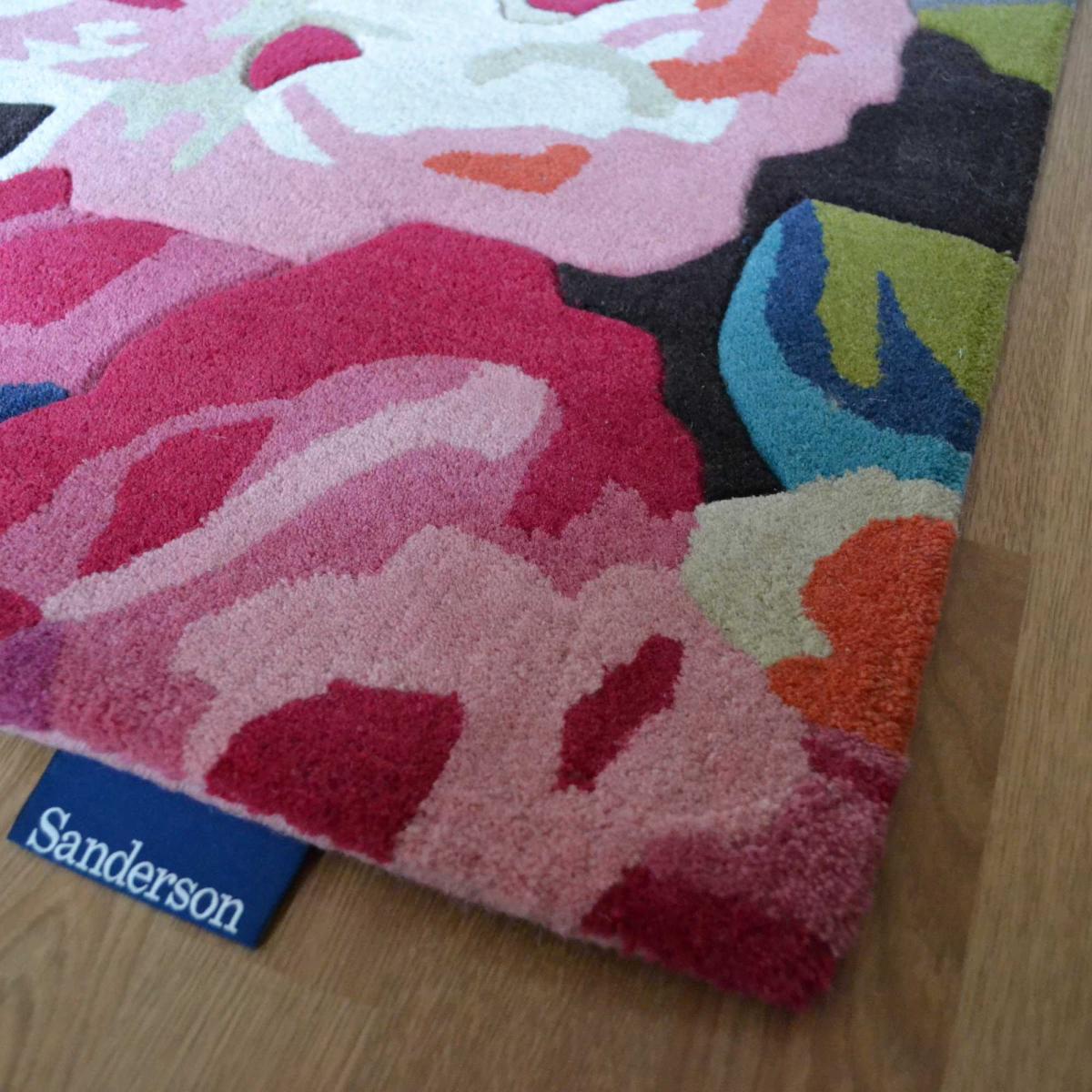 Rose & Peony Floral Wool Runner Rugs 45005 by Sanderson 67x230cm – image 4
