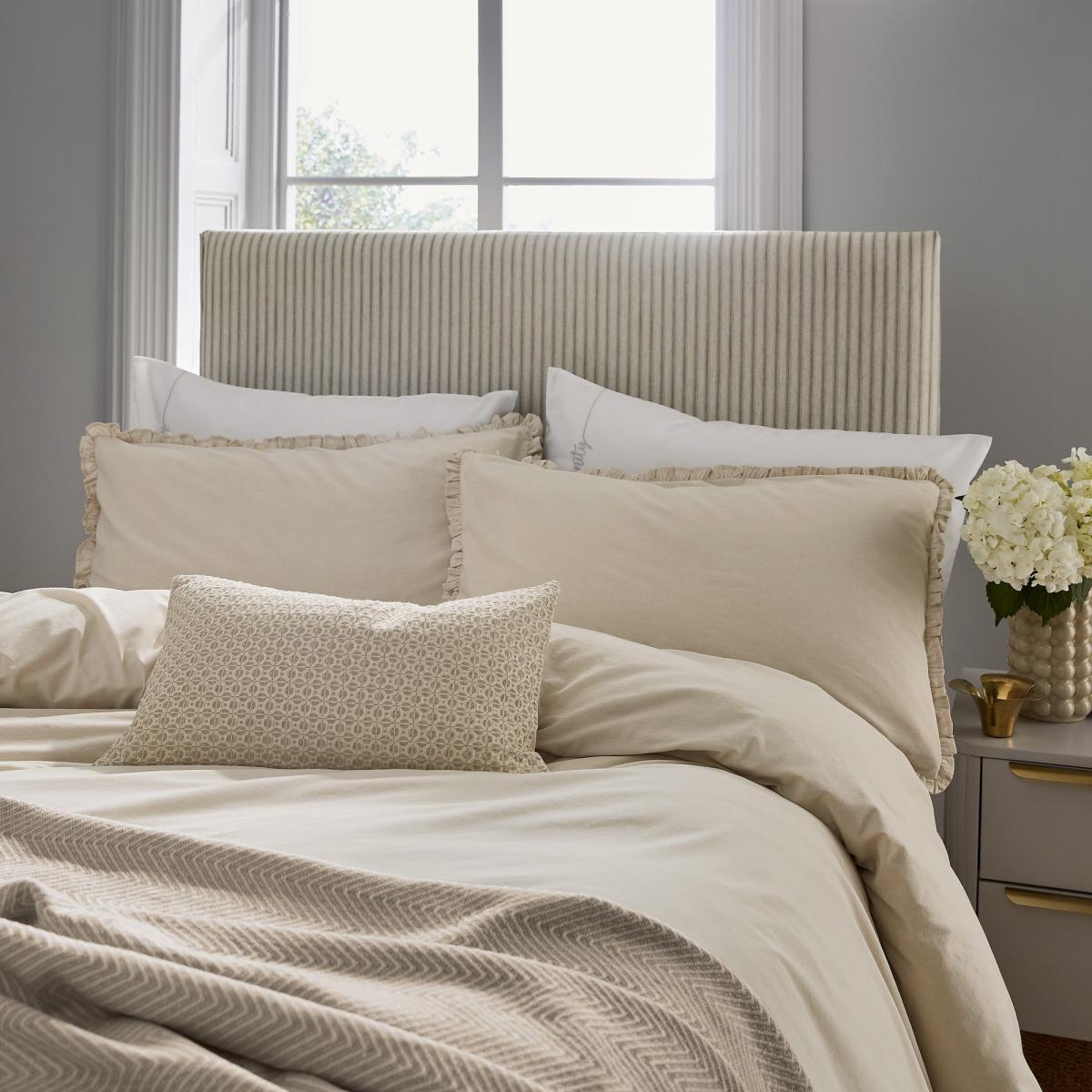 Serenity Frill Bedding by Katie Piper in Linen200x200cm – image 2