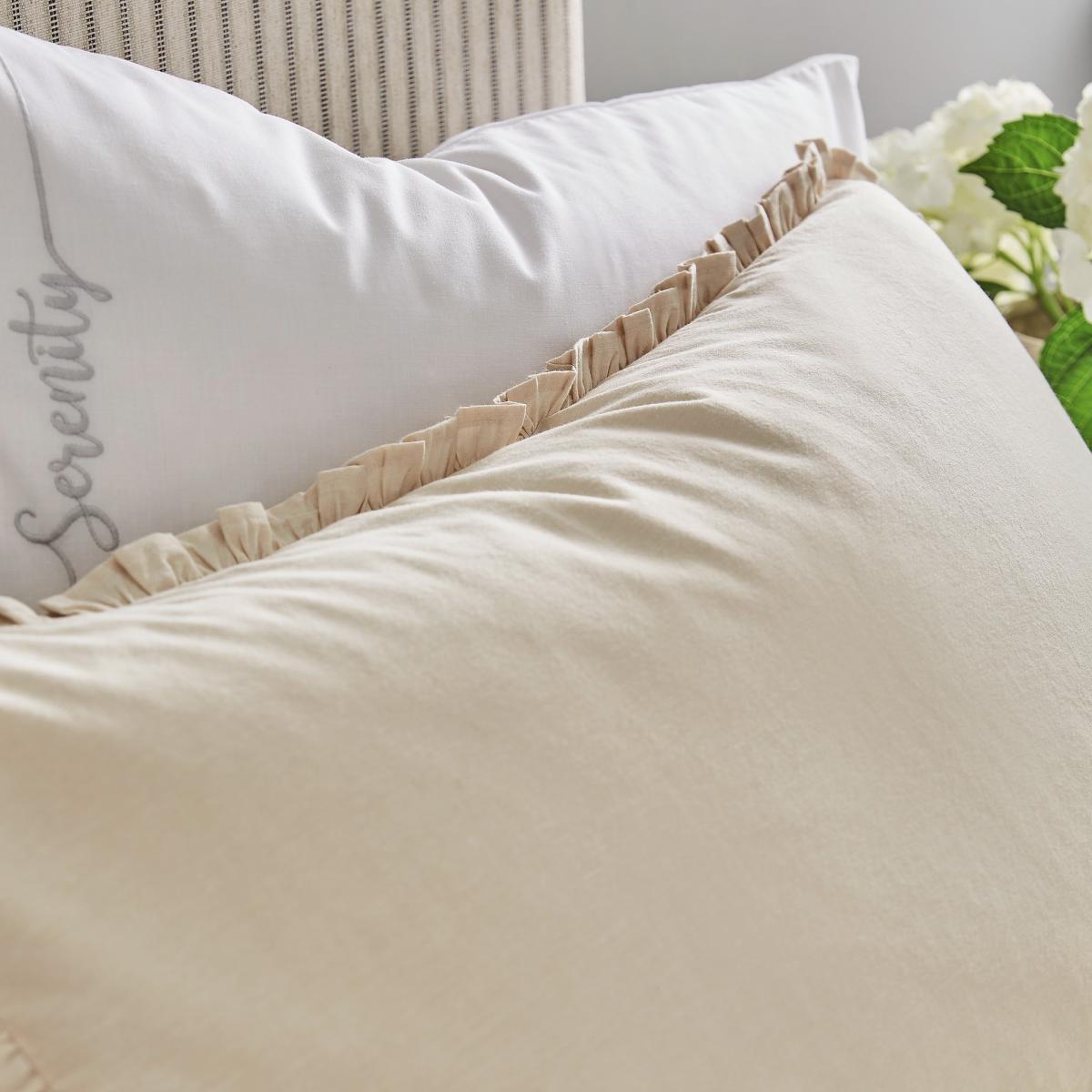 Serenity Frill Bedding by Katie Piper in Linen200x200cm – image 3