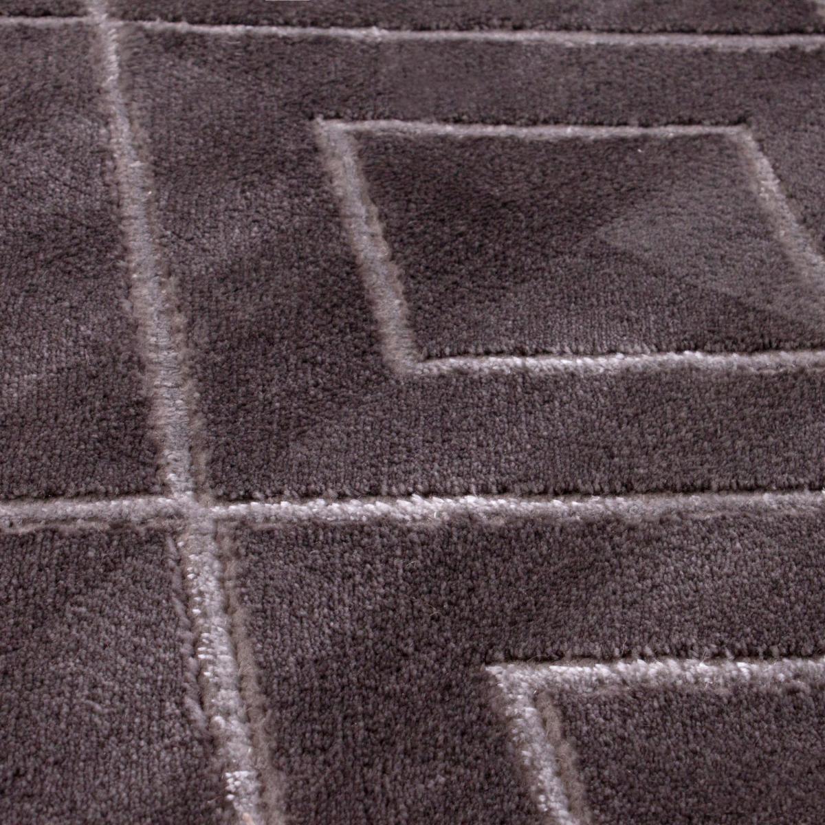 Bianco 0196QA Geometric Rug in Dark Grey – image 2