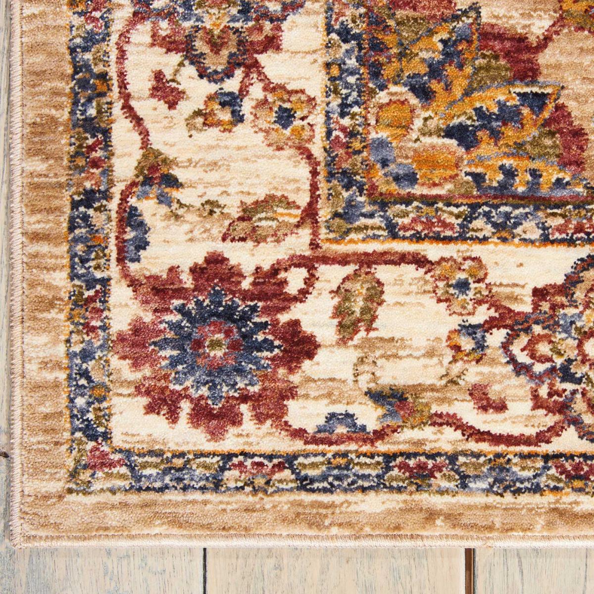 Lagos LAG04 Traditional Border Rugs by Nourison in Natural 160x229cm – image 3