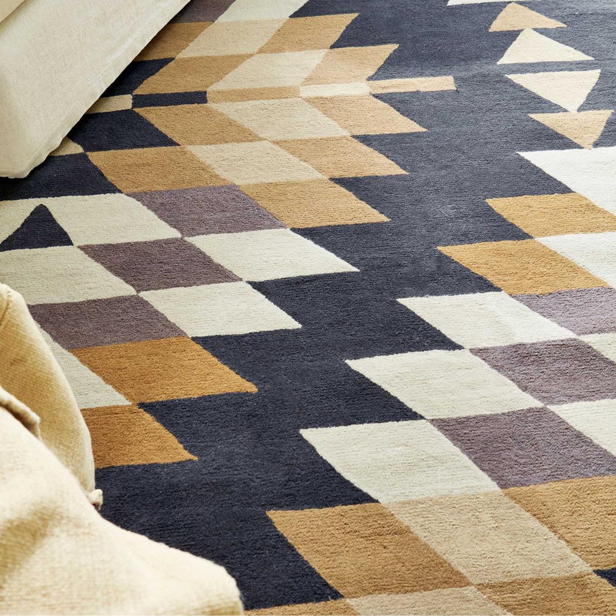 Elwana Geometric Wool Rugs 140208 Jute by Harlequin – image 2