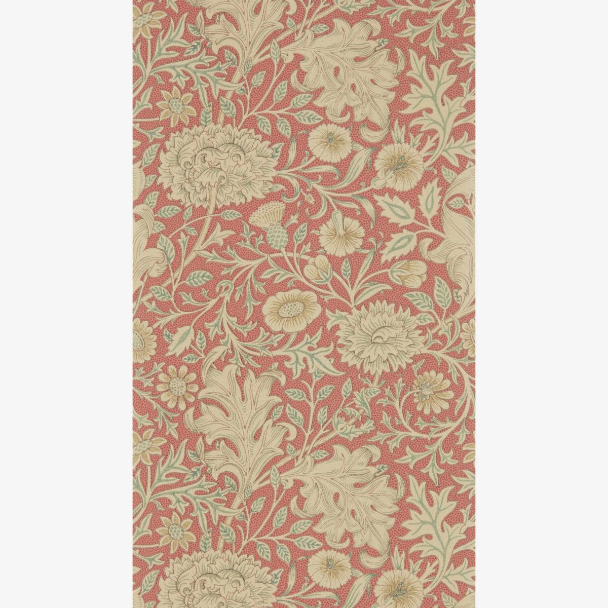 Double Bough Wallpaper 216683 by Morris & Co in Carmine Red Roll