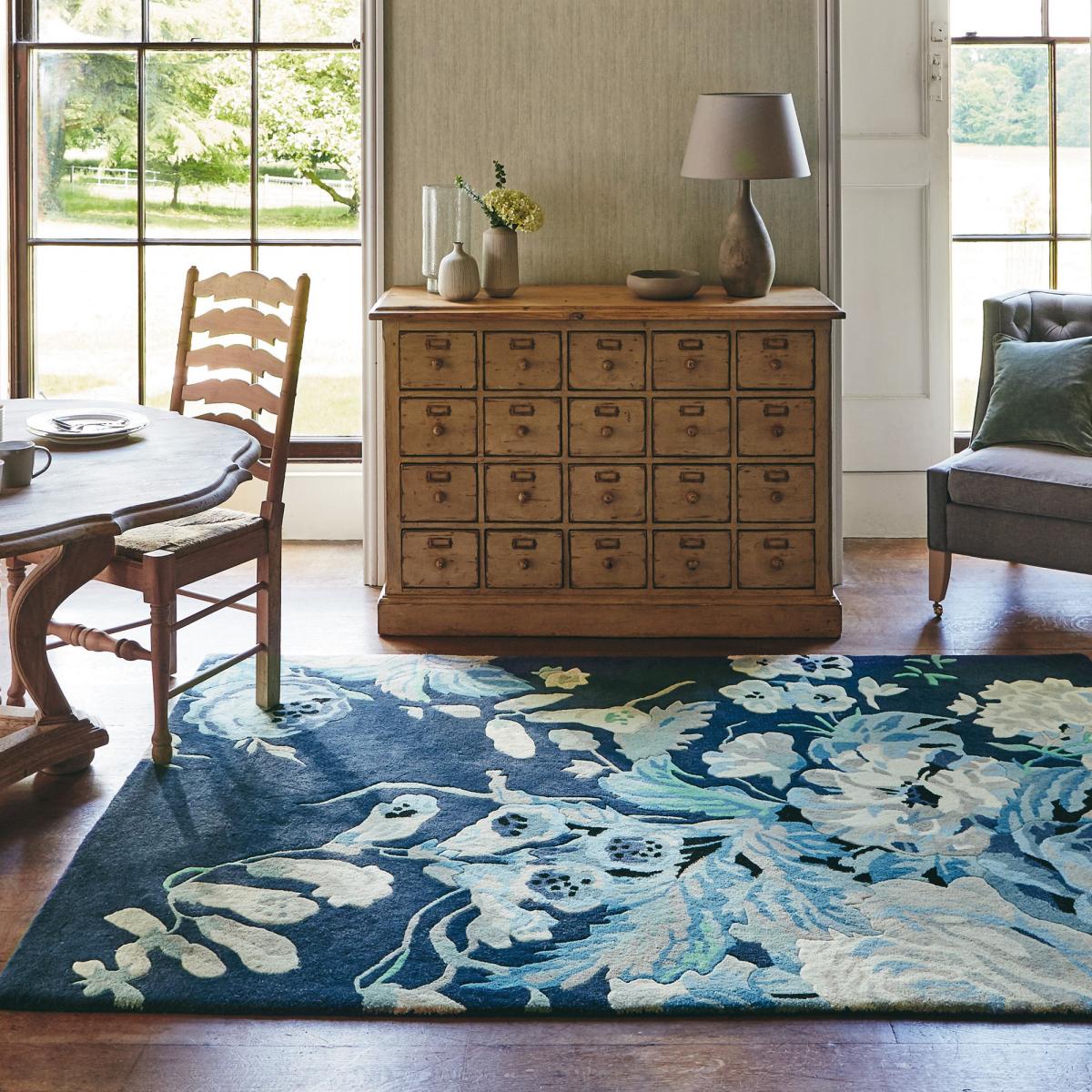Stapleton Rugs 45308 in Admiral Blue by Sanderson – image 2