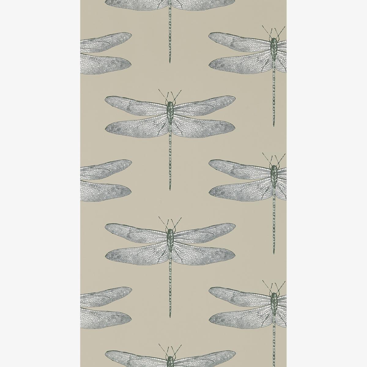Demoiselle Wallpaper 111241 by Harlequin in Jute Slate Grey Roll