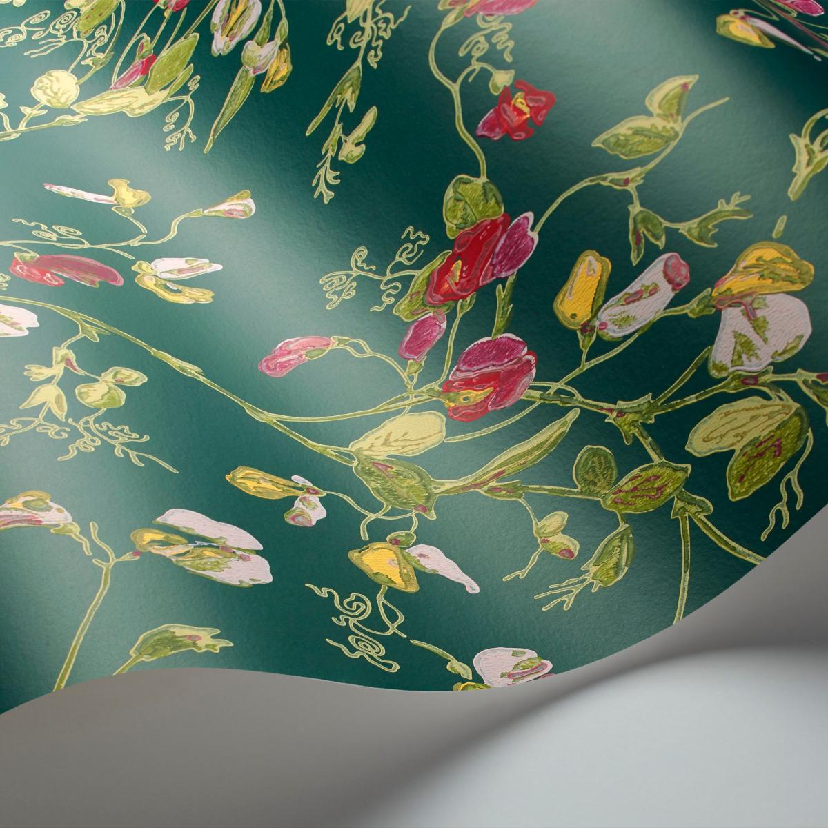 Sweet Pea Wallpaper 115 11033 by Cole & Son in Cerise Pink&nbsp;Roll – image 2
