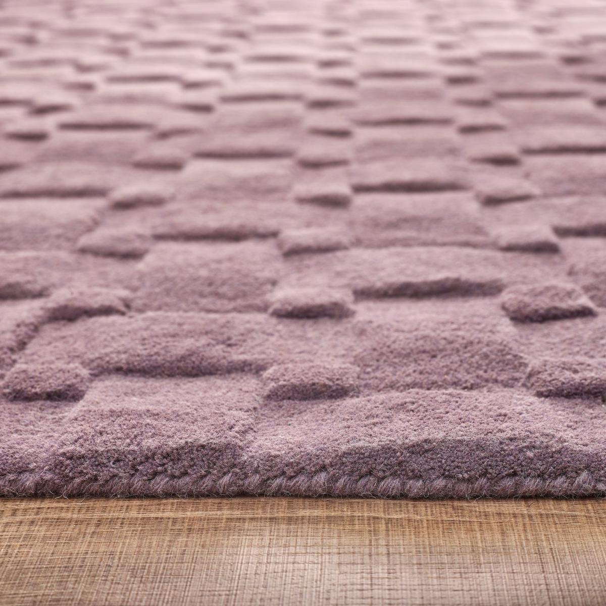 Origins Basketweave Wool Rug In Lilac&nbsp;80x150cm – image 3