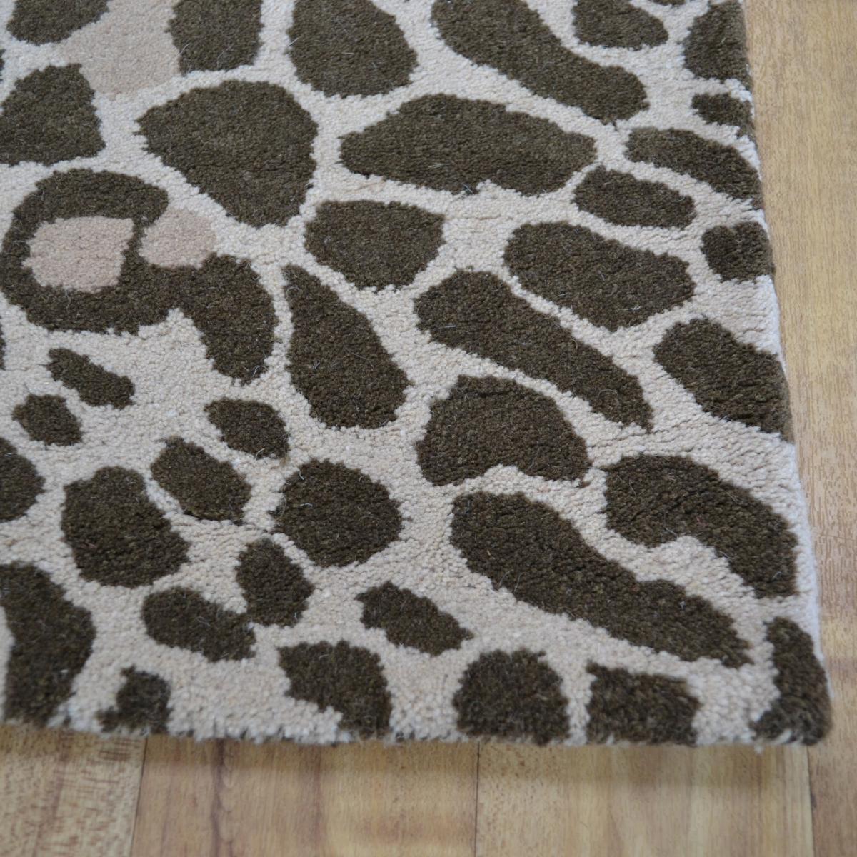 Masai Leopard Print Wool Rugs – image 2