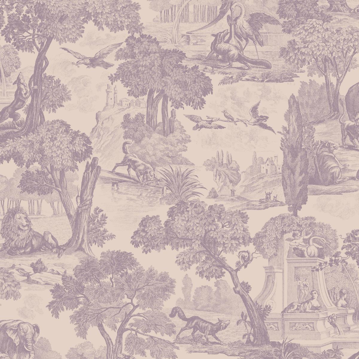 Versailles Wallpaper 99 15062 by Cole & Son in Mulberry PurpleRoll