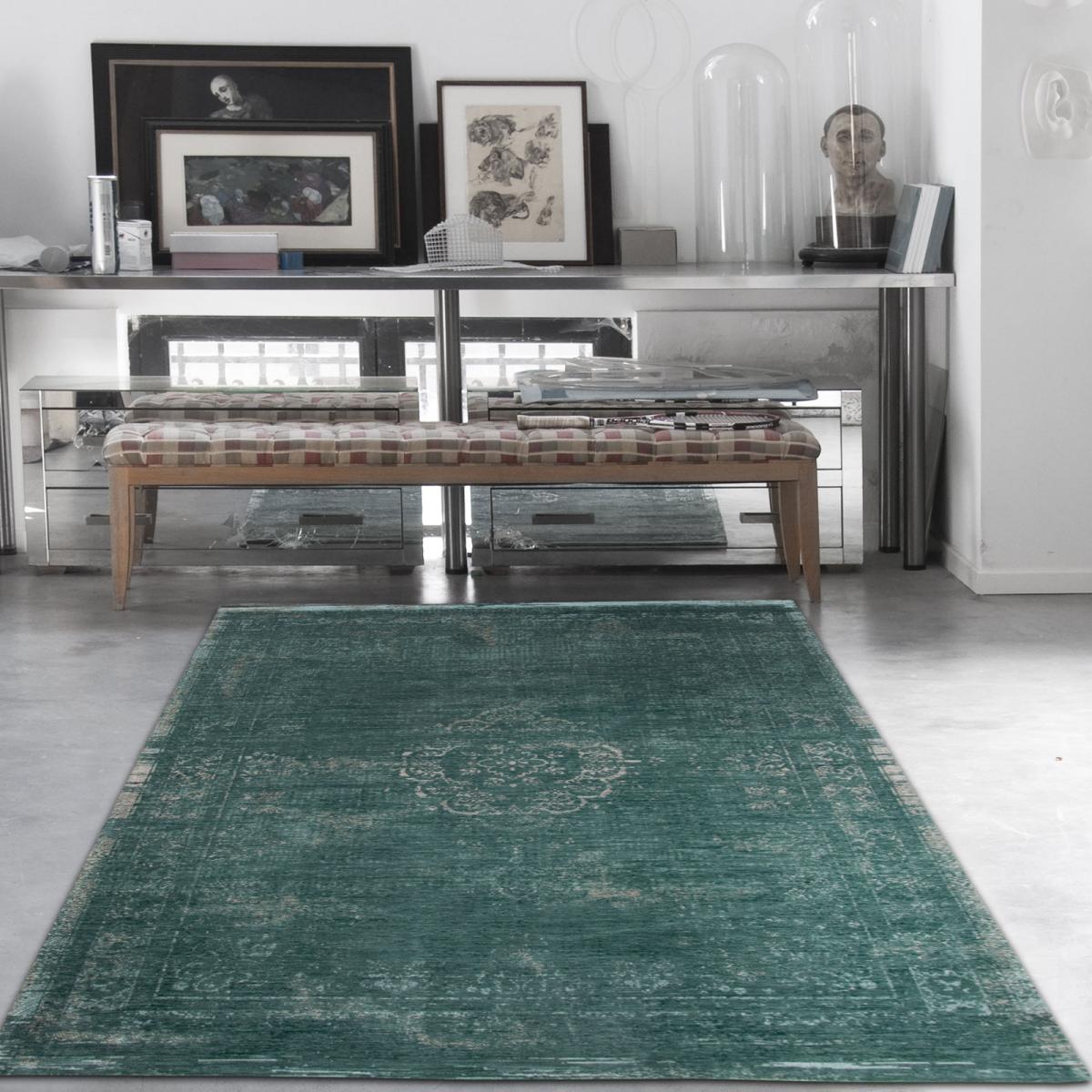 Louis De Poortere Fading World Medallion Rugs 8258 Jade Green 280x360cm – image 5