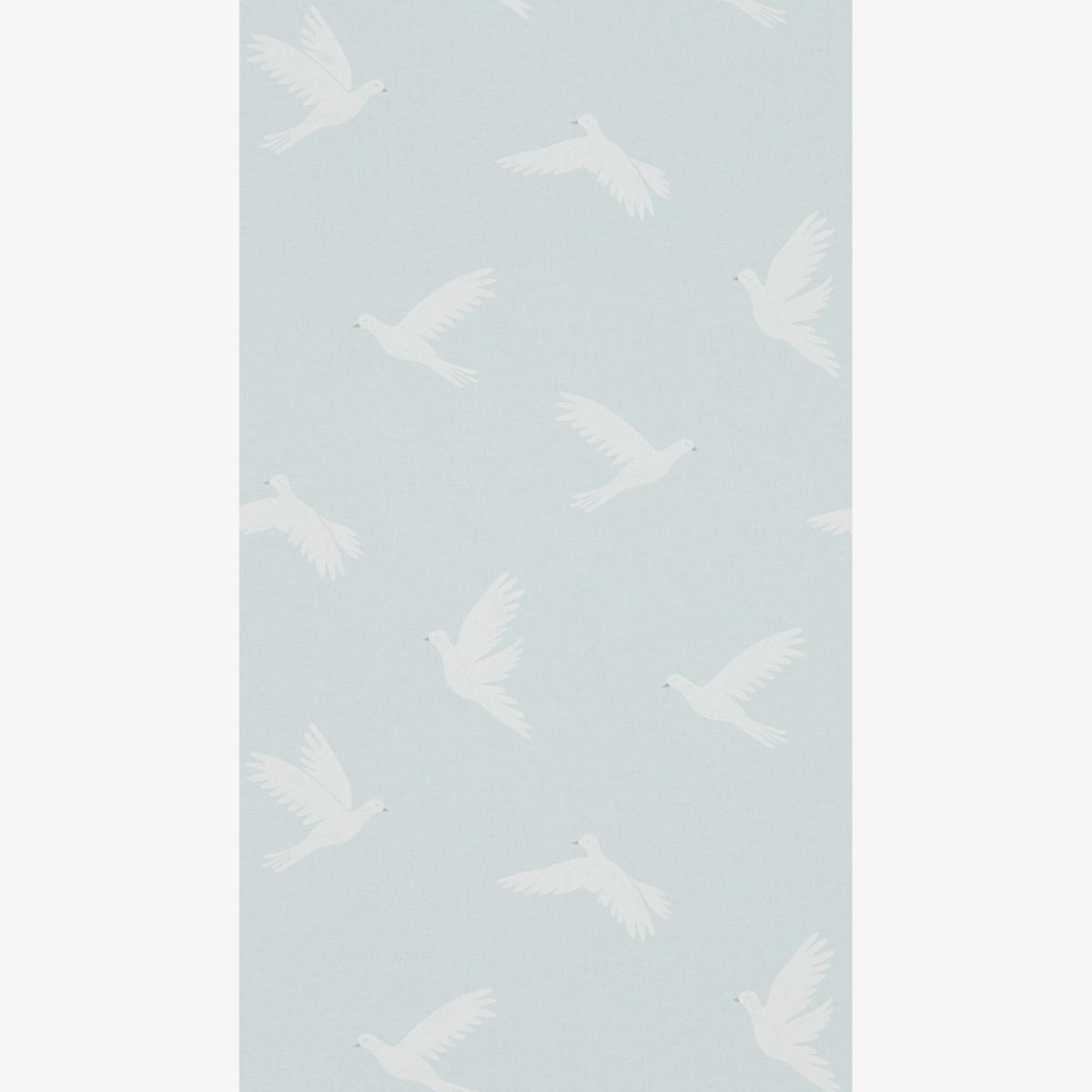 Paper Doves Wallpaper 216379 by Sanderson in Mineral Blue Roll