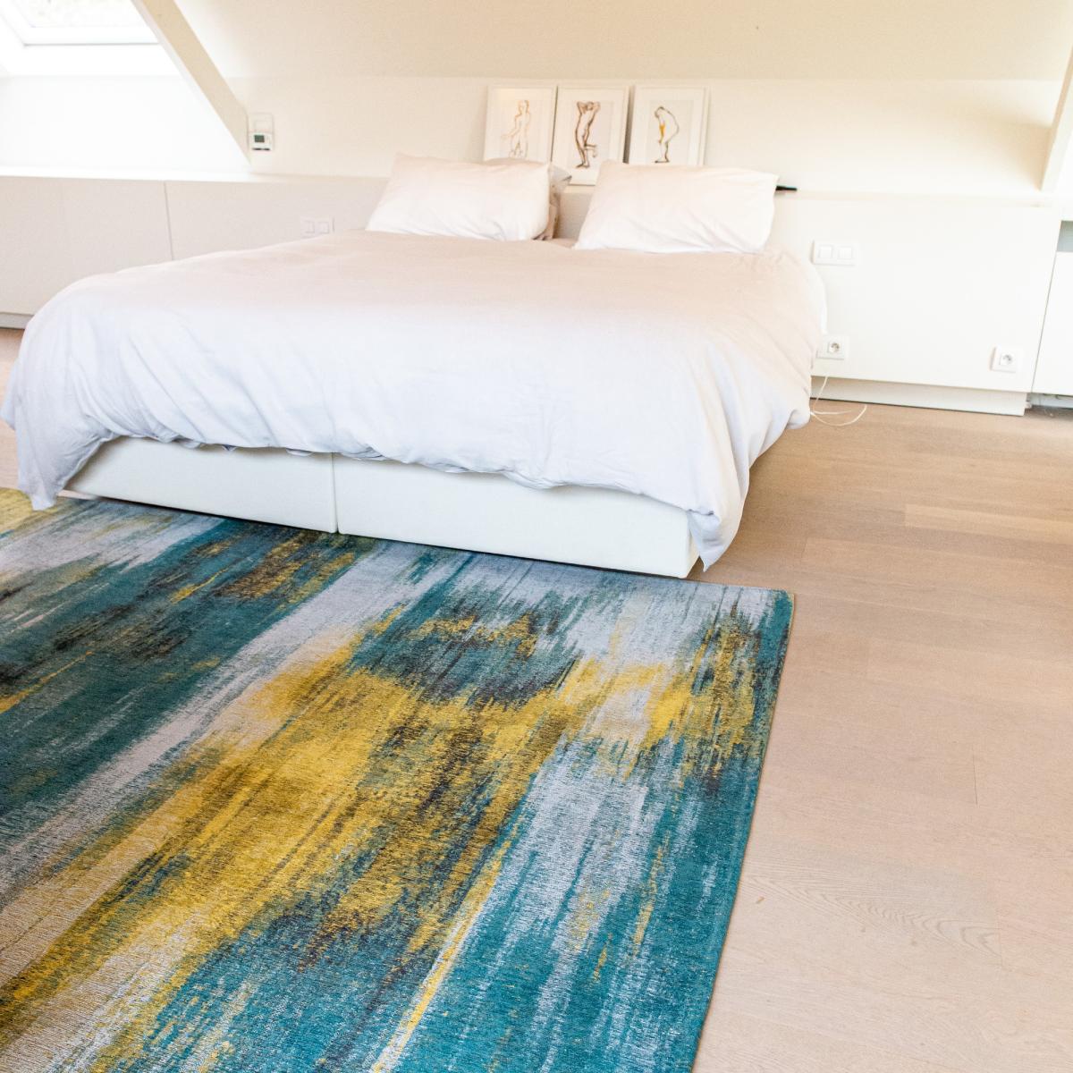 Louis De Poortere Designer Monetti Rugs in 9119 Nymphea Blue – image 2