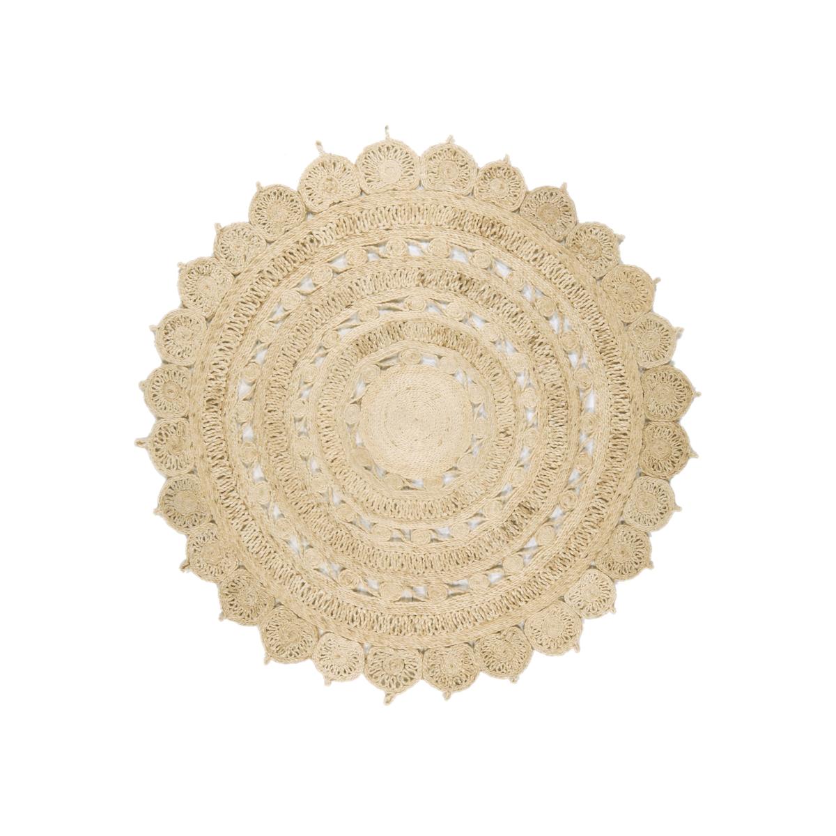 Zira Circular Jute Rugs 002 in Light – image 1