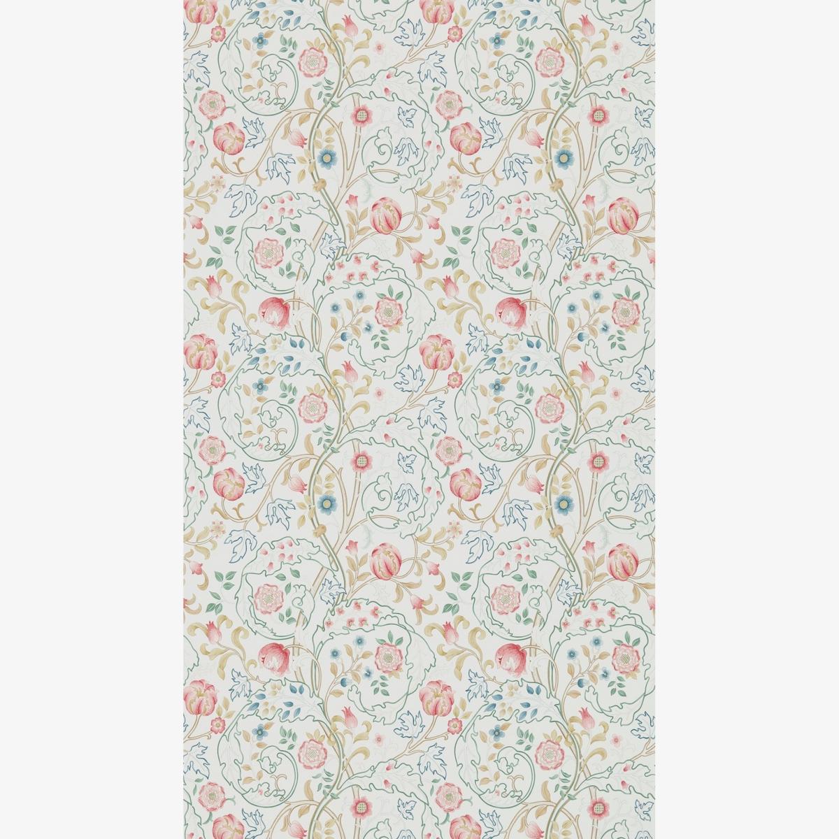 Mary Isobel Wallpaper 214728 by Morris & Co in Pink Ivory Roll
