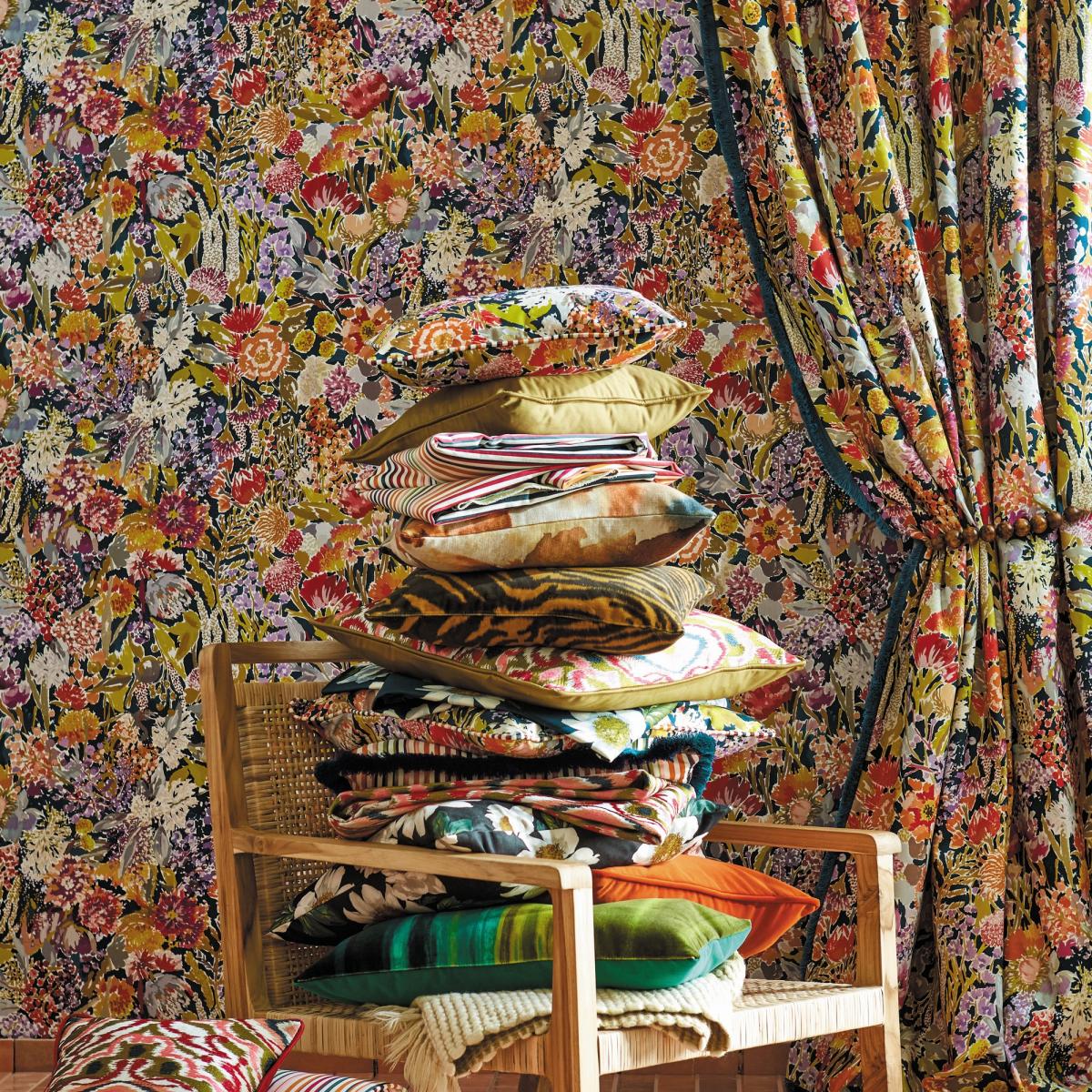 Sanguine Wallpaper 2112839 by Harlequin in Pomegranate Clementine Peony Blueberry Roll – image 3