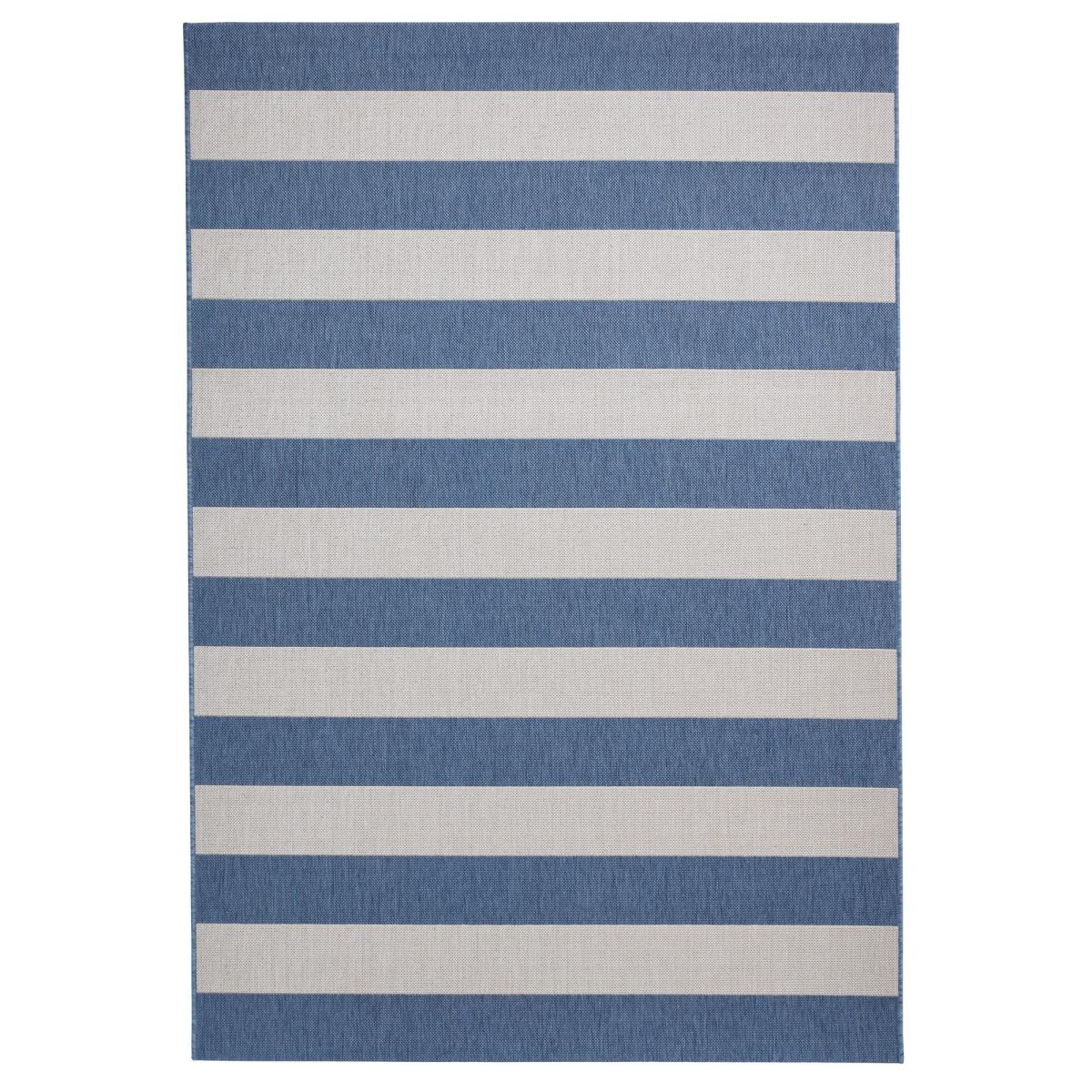 Santa Monica 48644 Indoor Outdoor Stripe Rug in Blue Light Beige&nbsp;160x230cm – image 5