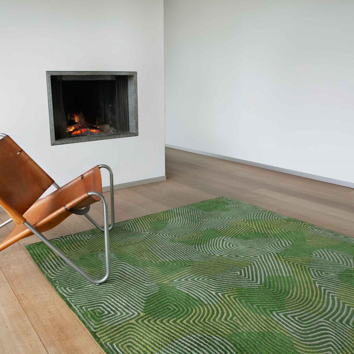 Meditation Coral Rug 9231 in Tropical Green – image 2