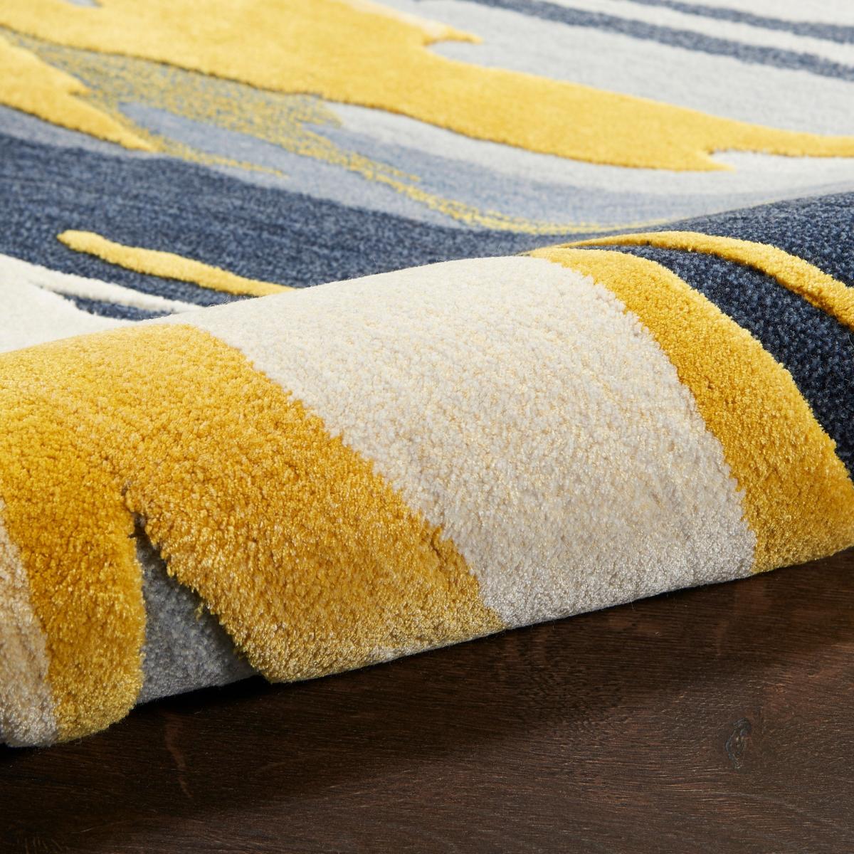Prismatic Abstract Rugs PRS24 by Nourison in Grey Gold236x297cm – image 4