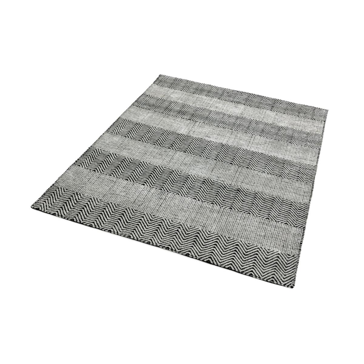 Ives Modern Chevron Striped Rugs in Grey 120x170cm – image 2