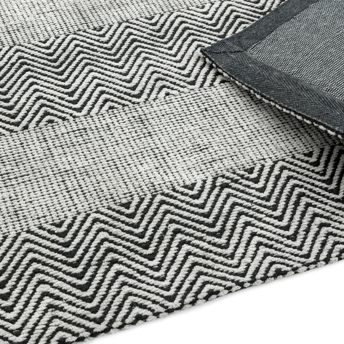 Ives Modern Chevron Striped Rugs in Grey 120x170cm – image 4