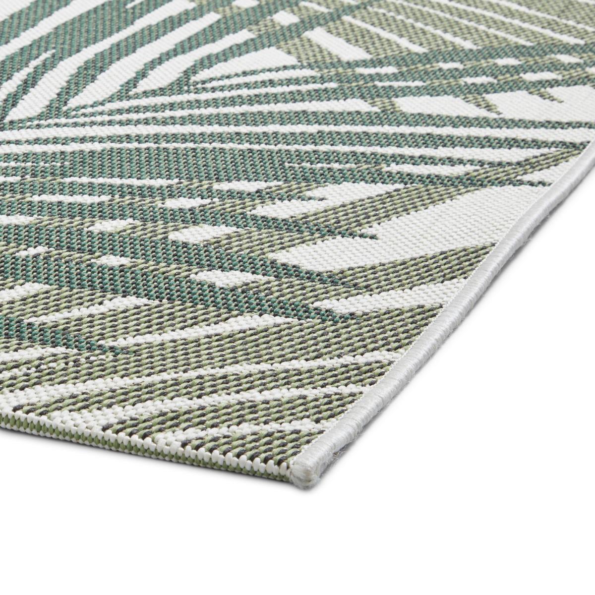 Miami 19433 Indoor Outdoor Botanical Leaf Rug in Green Light Beige&nbsp;200x290cm – image 2