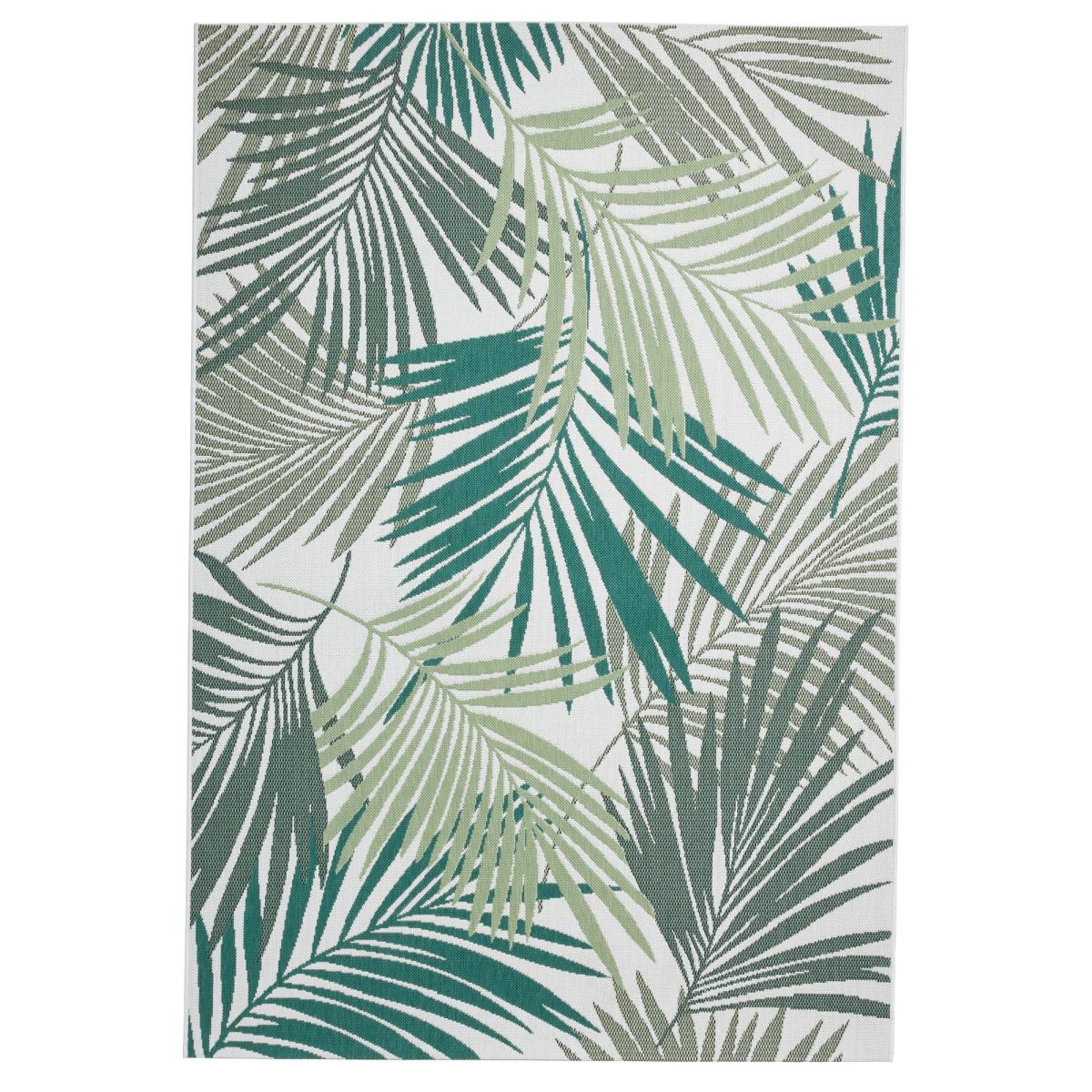 Miami 19433 Indoor Outdoor Botanical Leaf Rug in Green Light Beige&nbsp;200x290cm – image 4